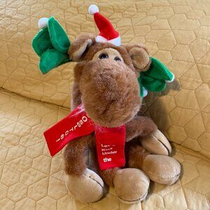 Vintage 1988 Stuffed Mooseltoe w/Holiday Outfit from Applause